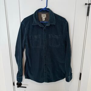 LL Bean Heavyweight Corduroy Casual Button Up Shirt. Outdoor, Preppy, Shacket. M